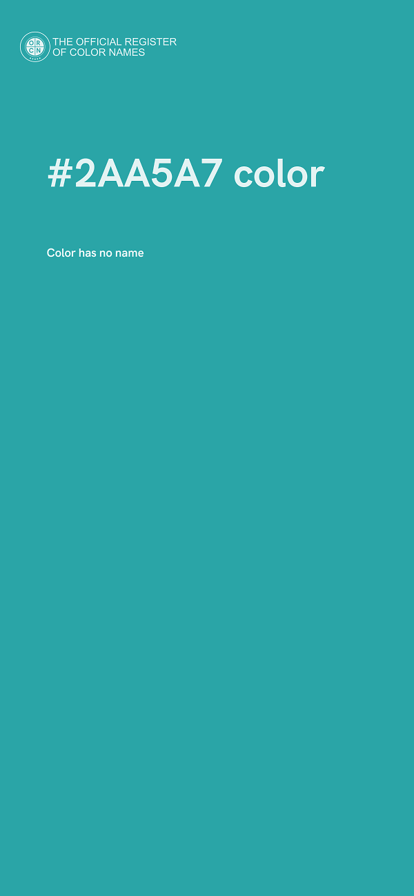#2AA5A7 color image