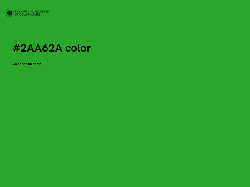 #2AA62A color image