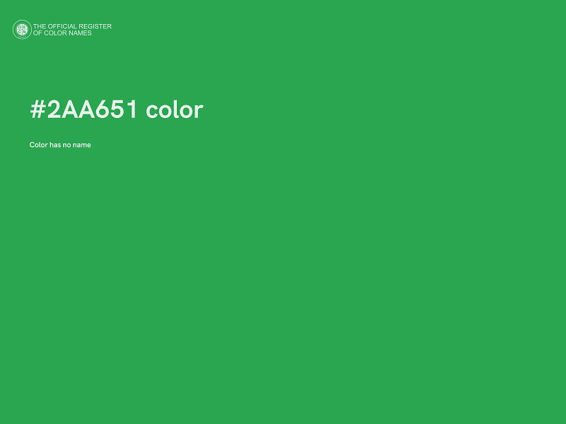 #2AA651 color image