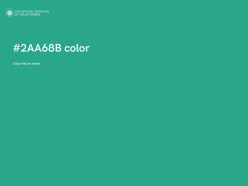 #2AA68B color image