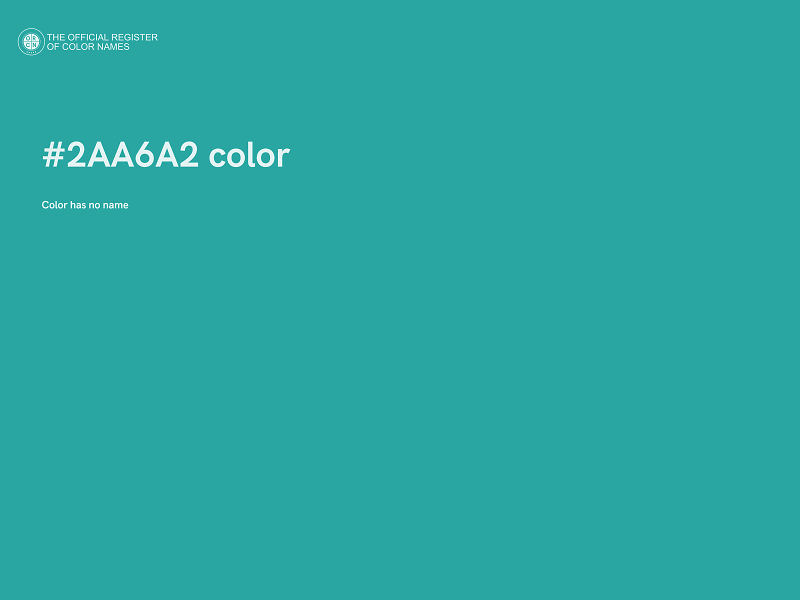 #2AA6A2 color image