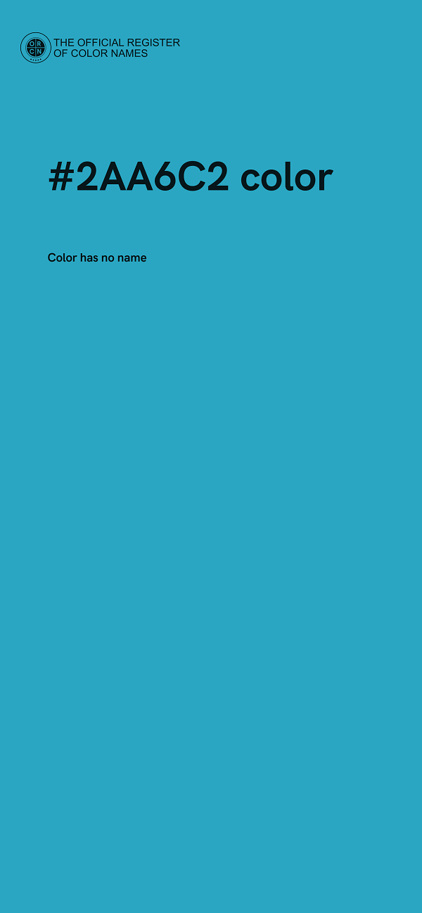 #2AA6C2 color image