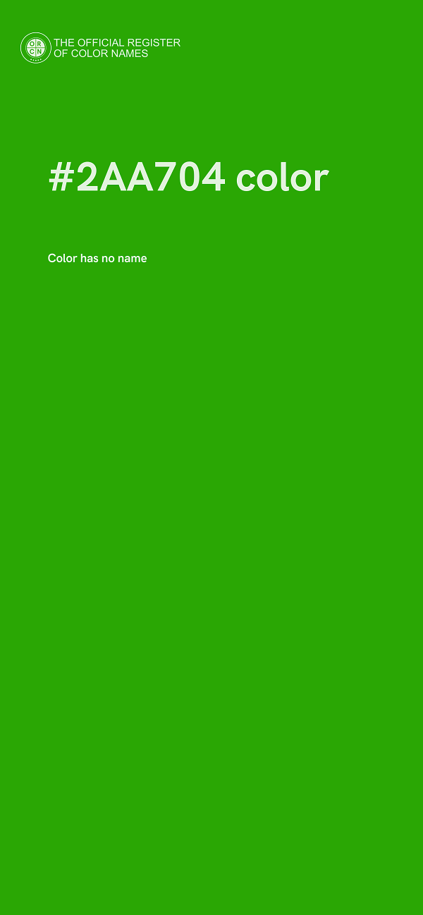 #2AA704 color image