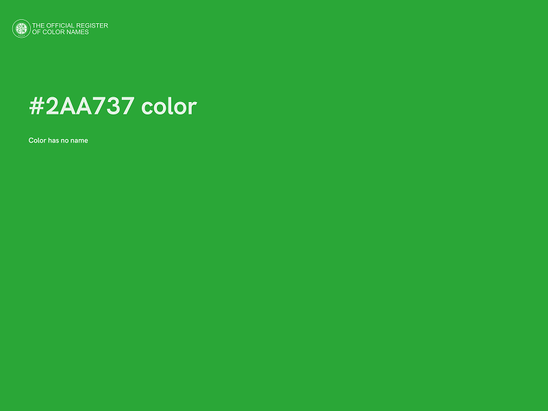 #2AA737 color image
