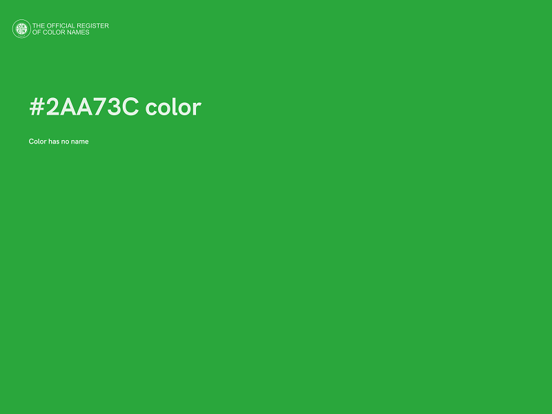 #2AA73C color image