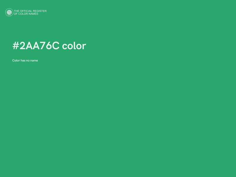 #2AA76C color image