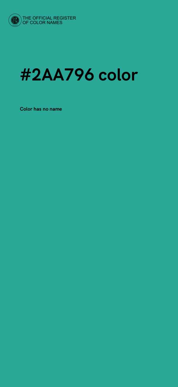 #2AA796 color image