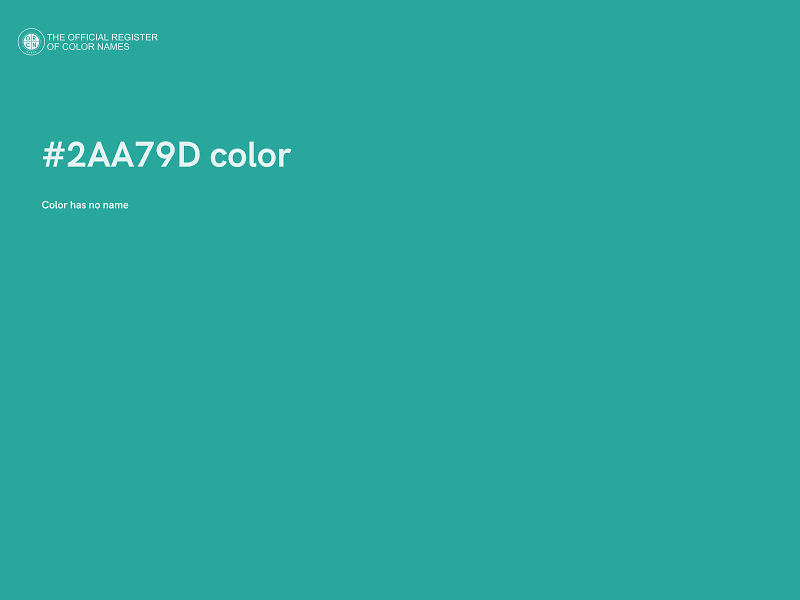 #2AA79D color image