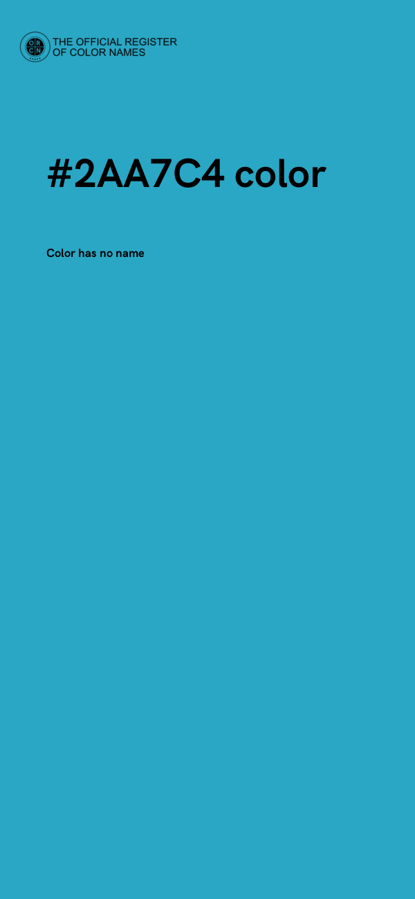 #2AA7C4 color image