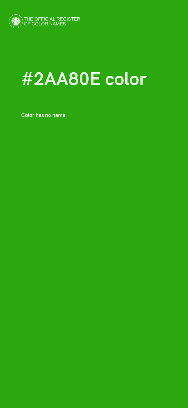 #2AA80E color image