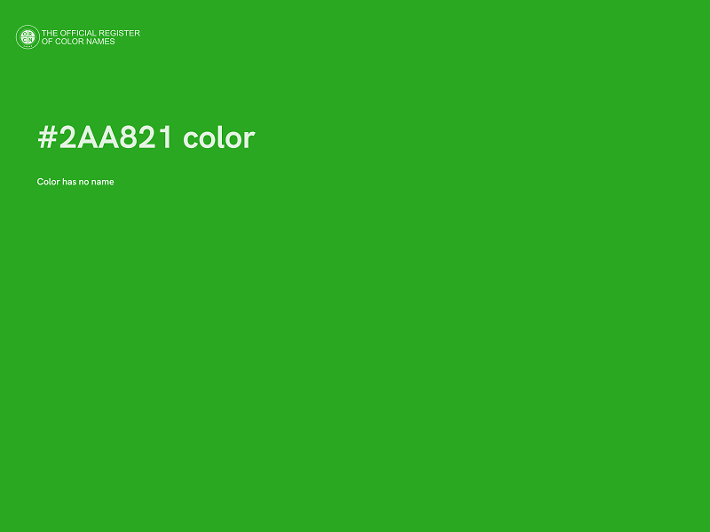 #2AA821 color image