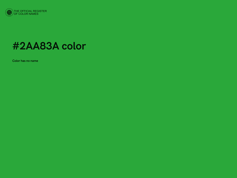 #2AA83A color image