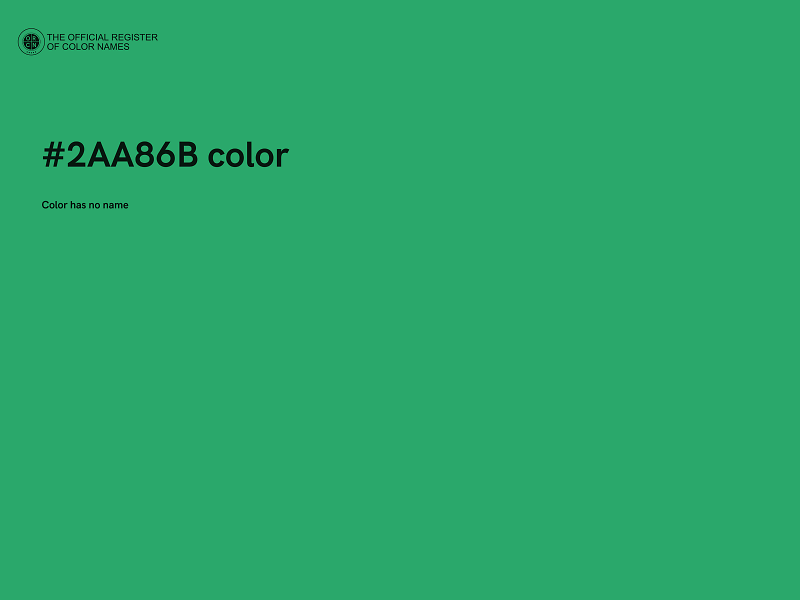 #2AA86B color image