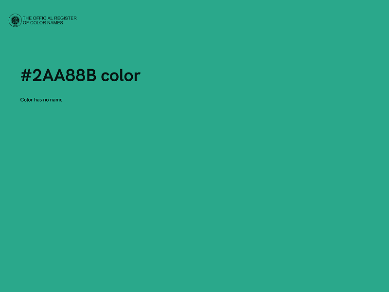 #2AA88B color image