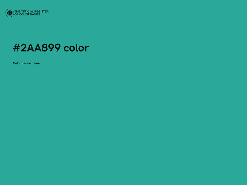 #2AA899 color image