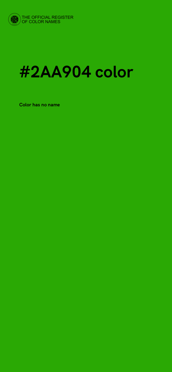 #2AA904 color image