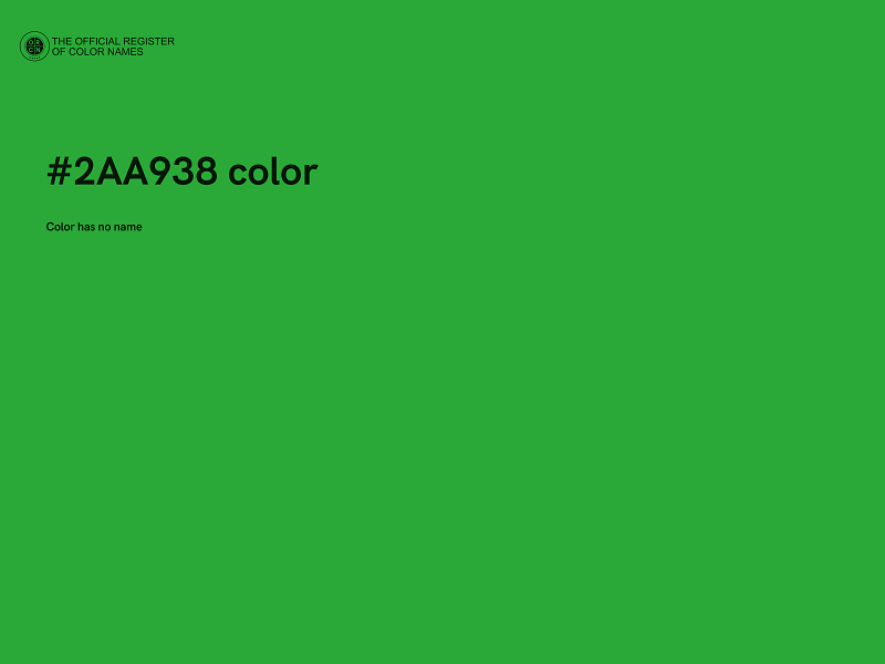 #2AA938 color image