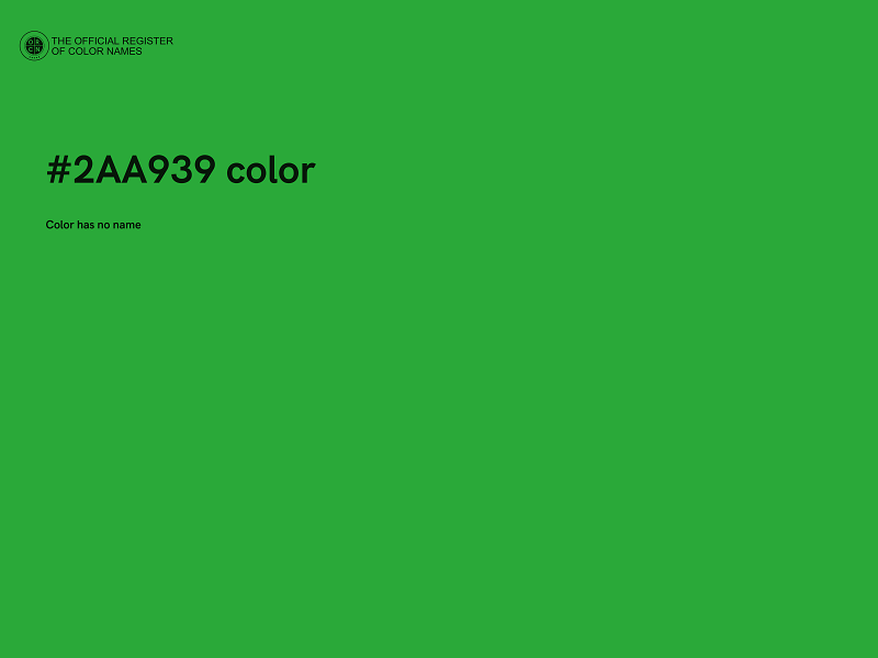 #2AA939 color image