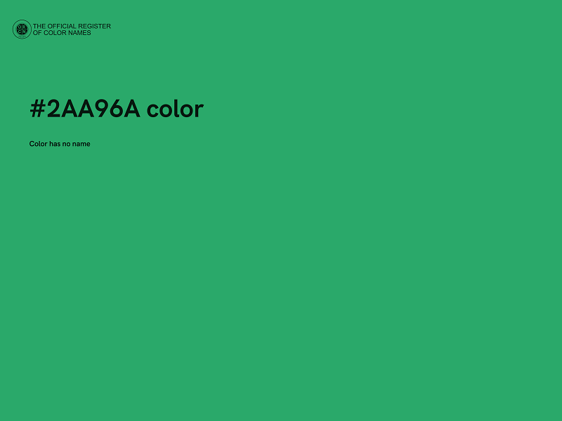 #2AA96A color image