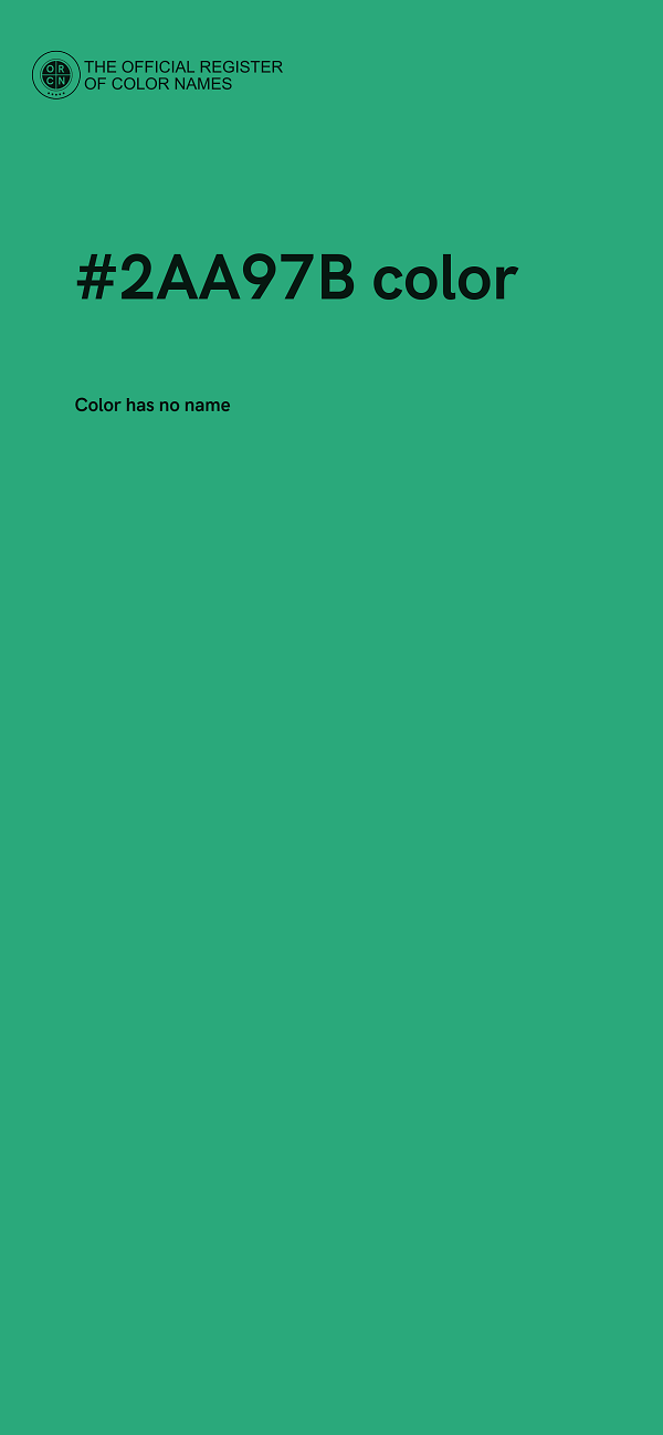 #2AA97B color image