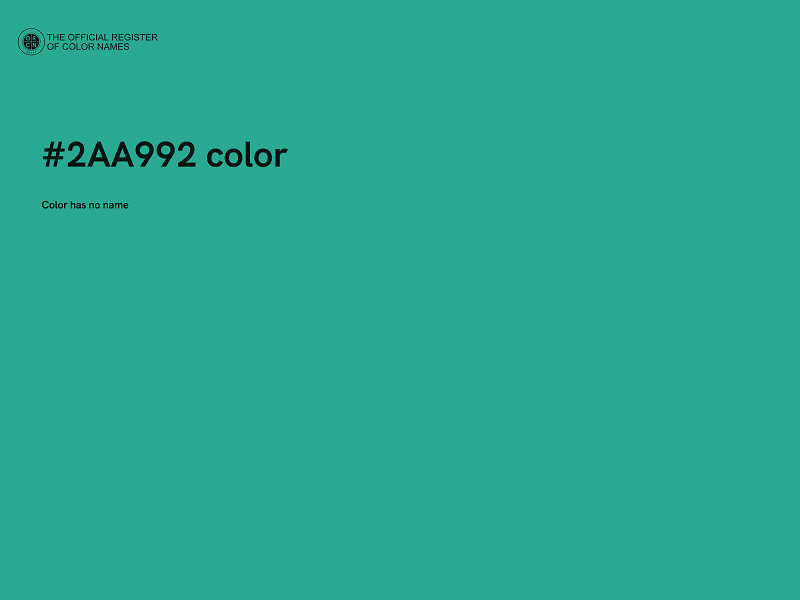 #2AA992 color image