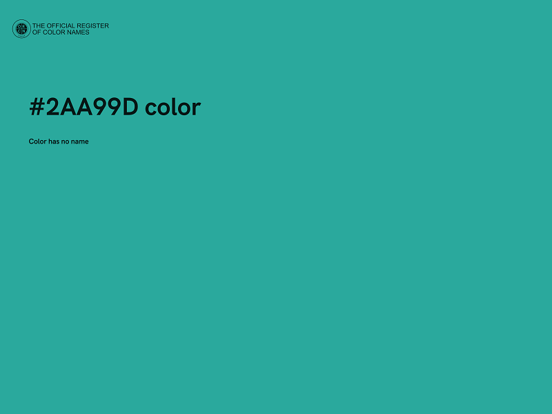 #2AA99D color image