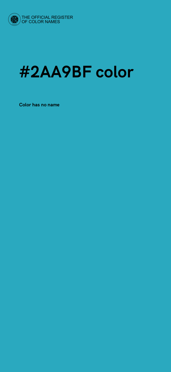 #2AA9BF color image