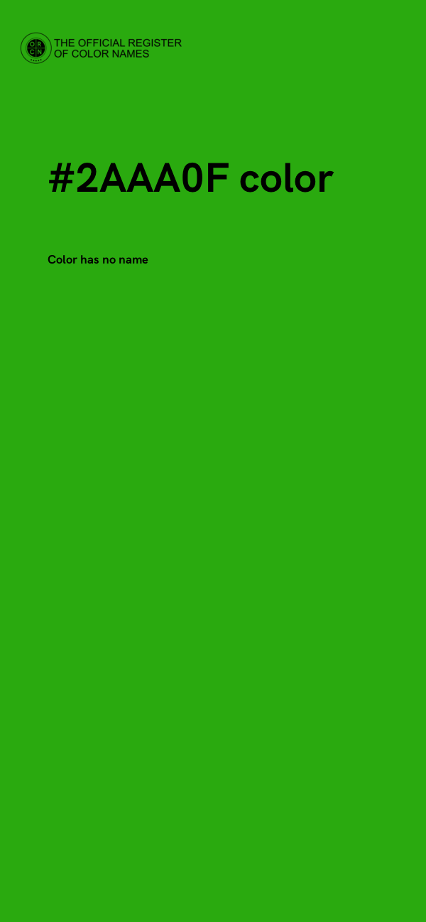 #2AAA0F color image
