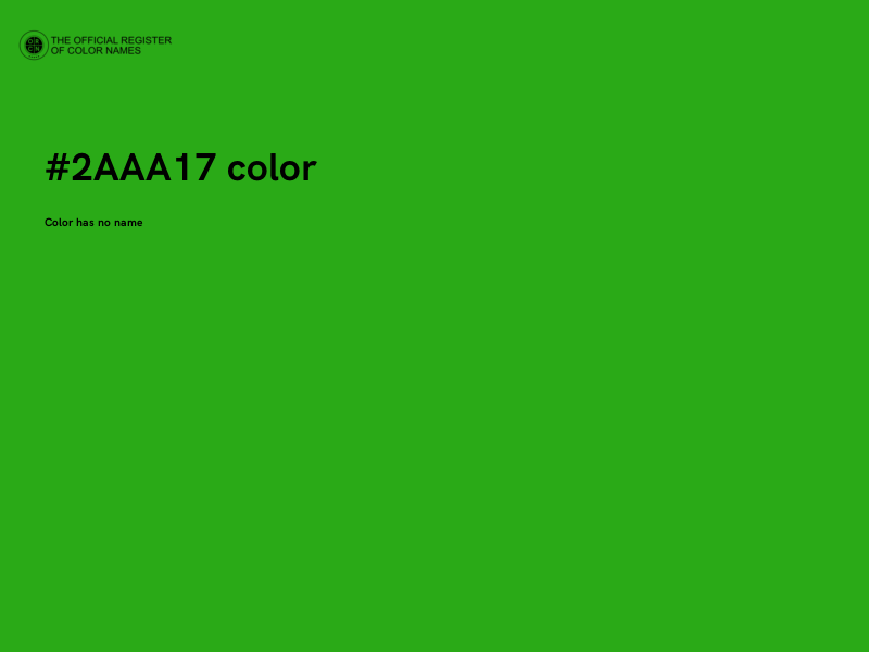 #2AAA17 color image