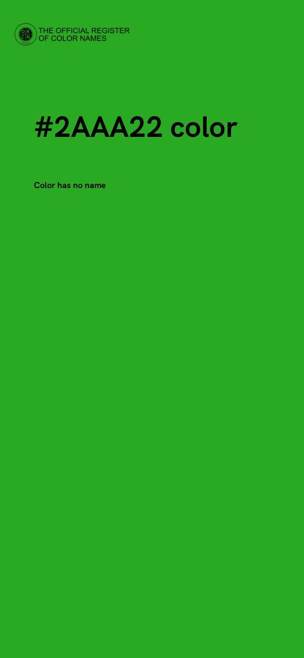 #2AAA22 color image