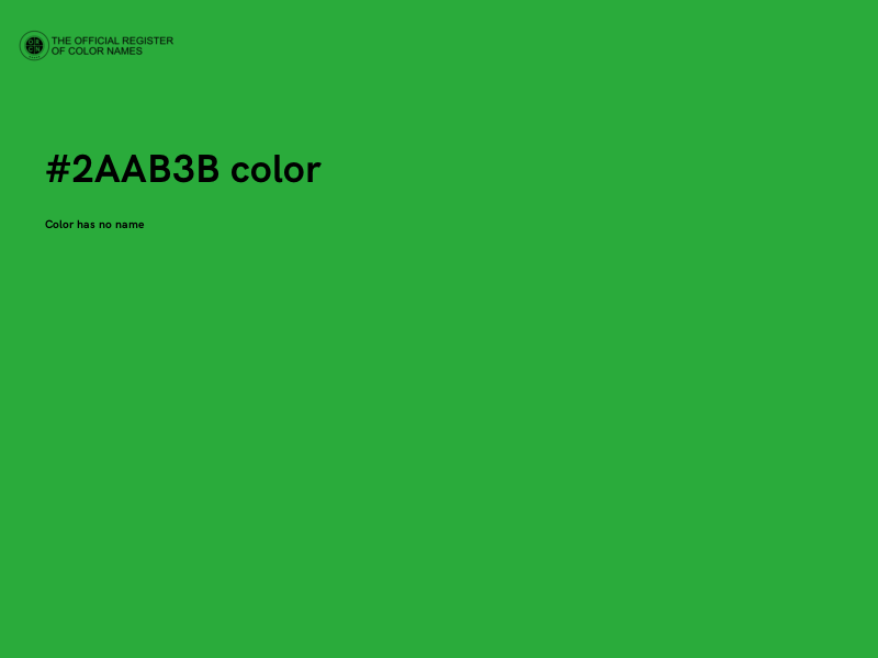 #2AAB3B color image