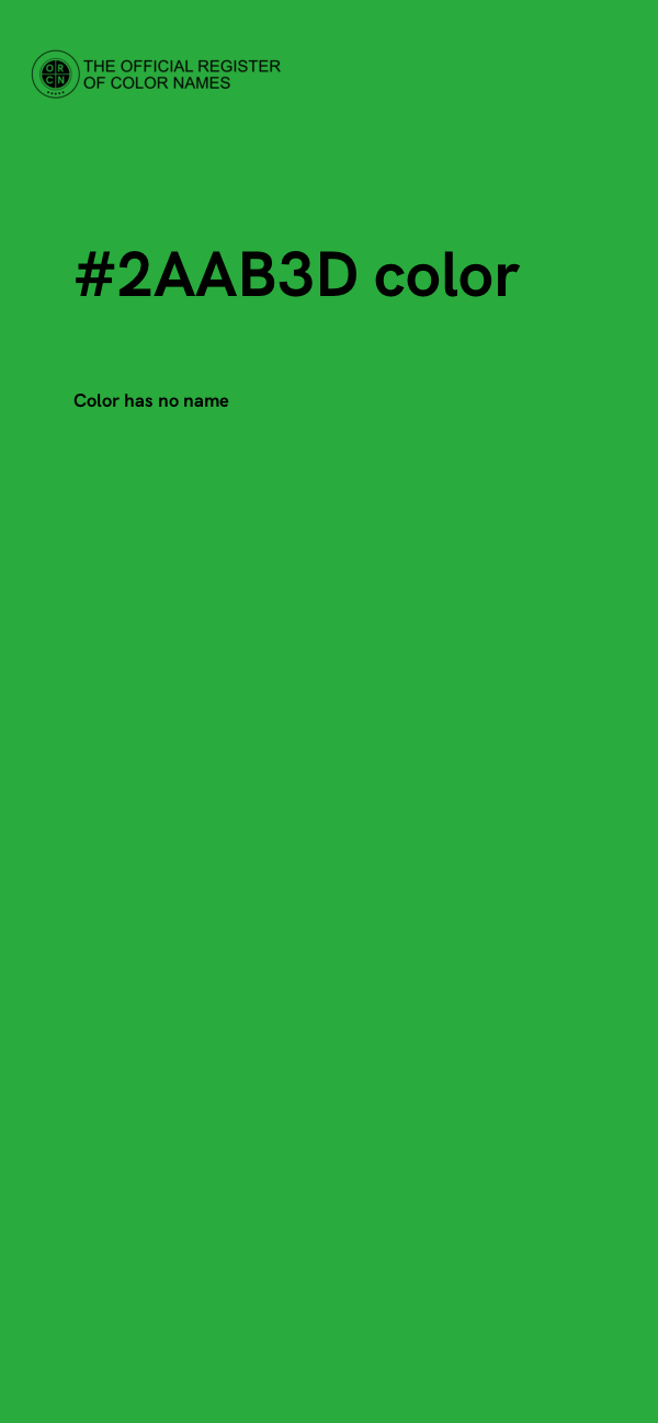 #2AAB3D color image