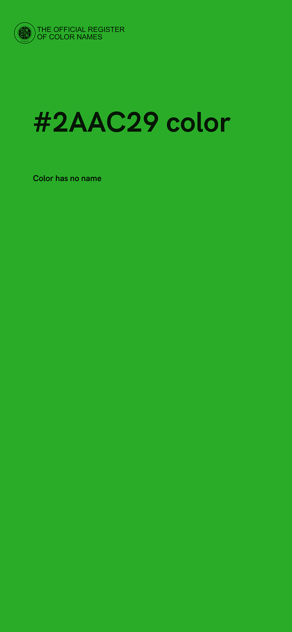 #2AAC29 color image