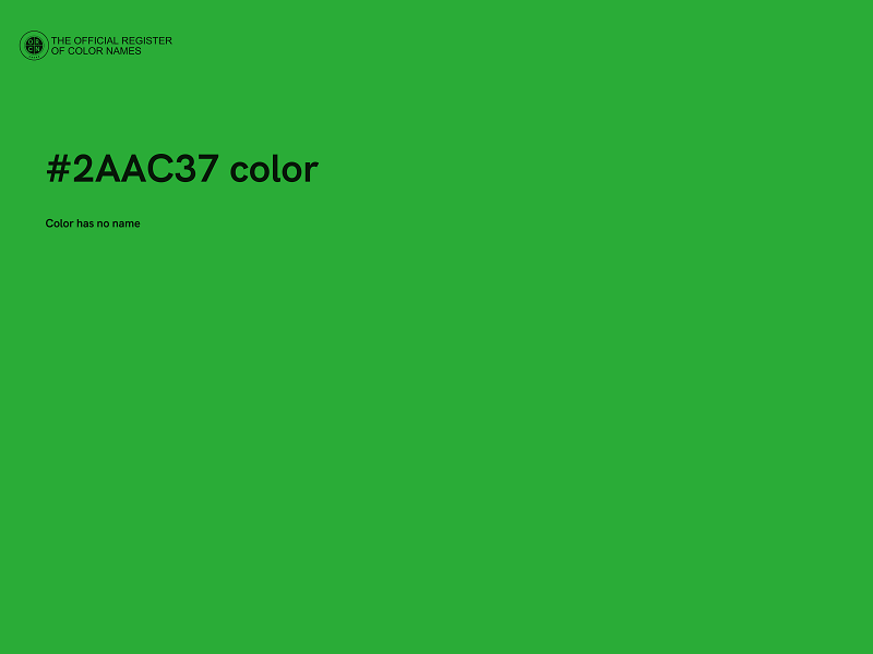 #2AAC37 color image