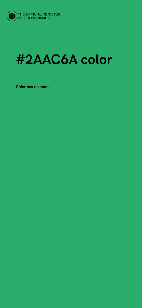 #2AAC6A color image