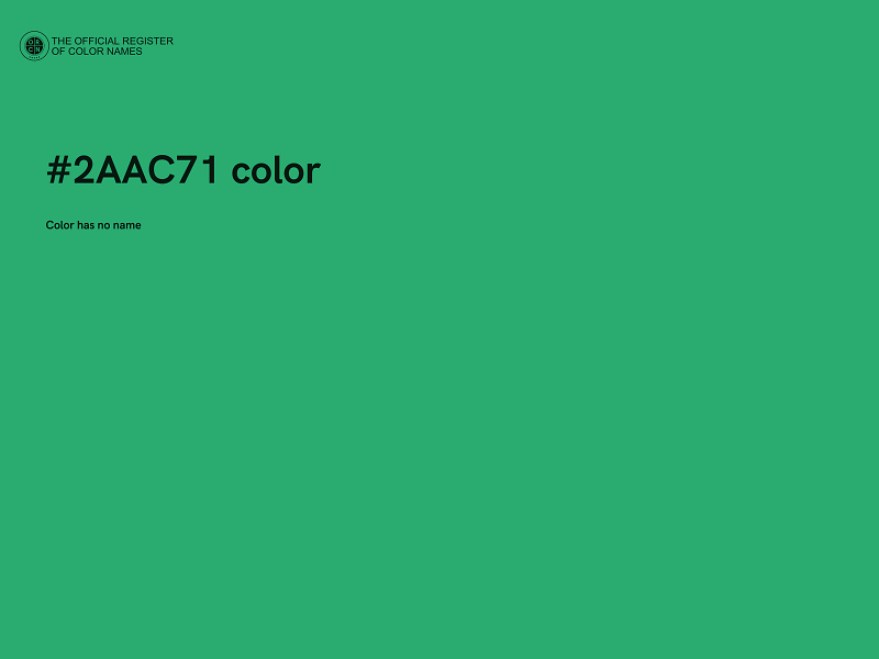 #2AAC71 color image
