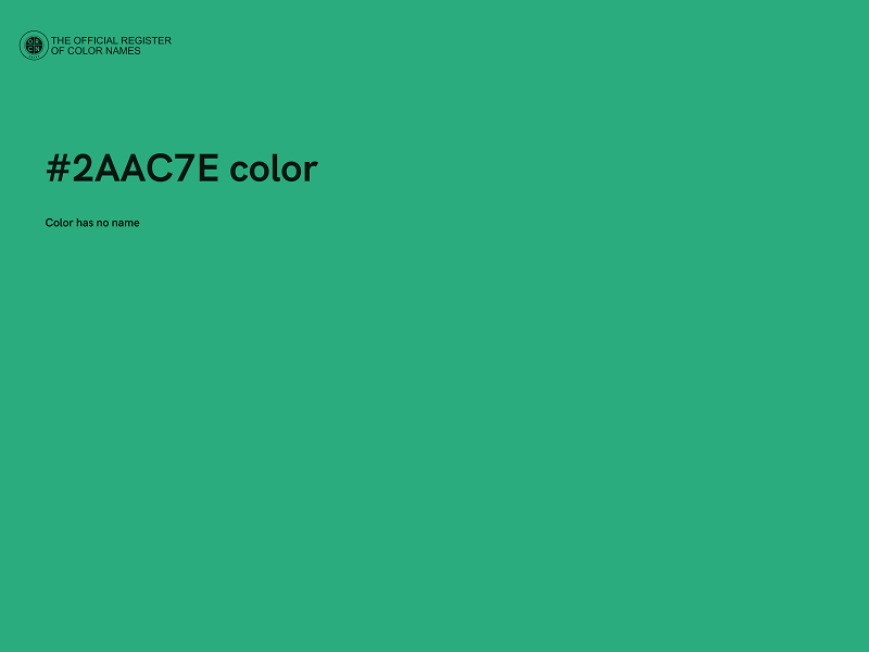 #2AAC7E color image