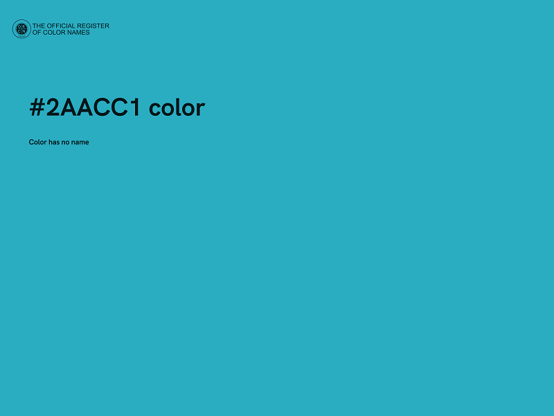 #2AACC1 color image