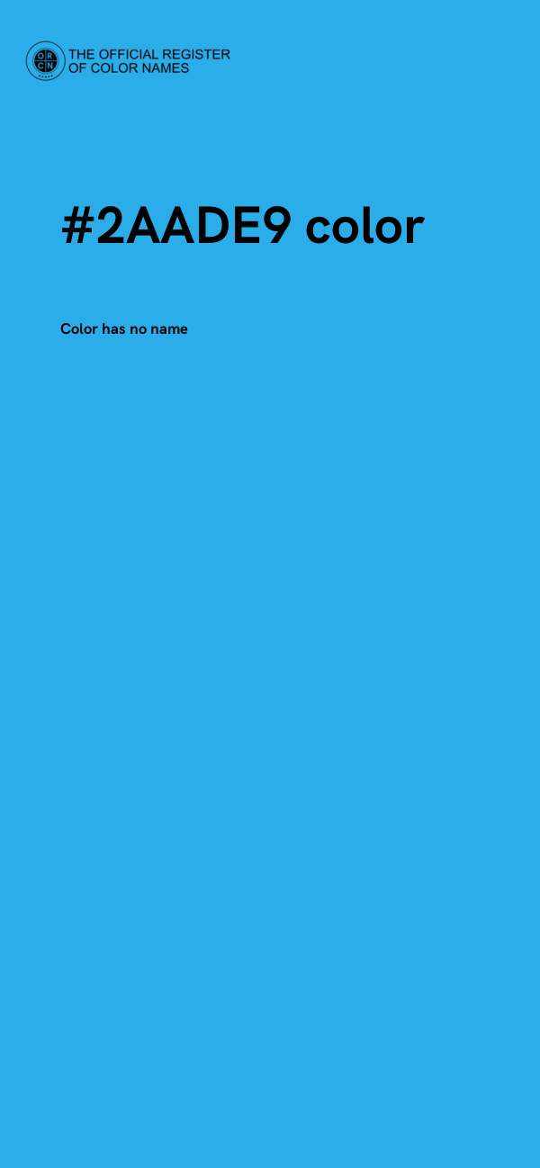 #2AADE9 color image