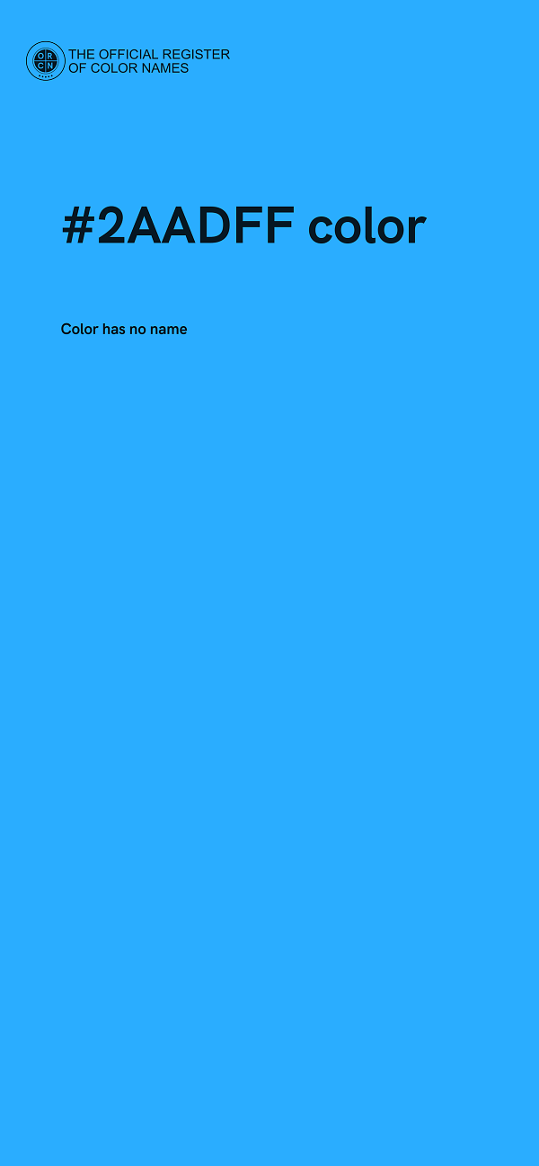 #2AADFF color image