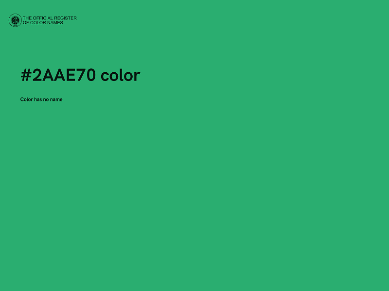 #2AAE70 color image