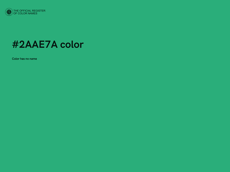 #2AAE7A color image