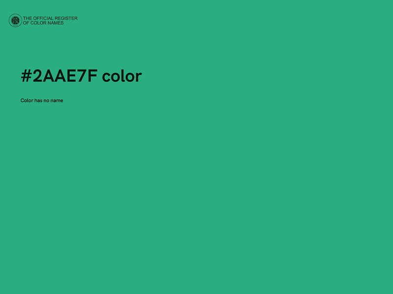 #2AAE7F color image