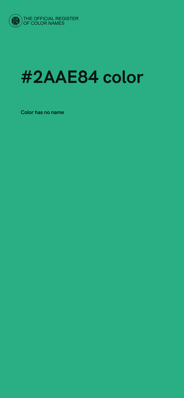 #2AAE84 color image