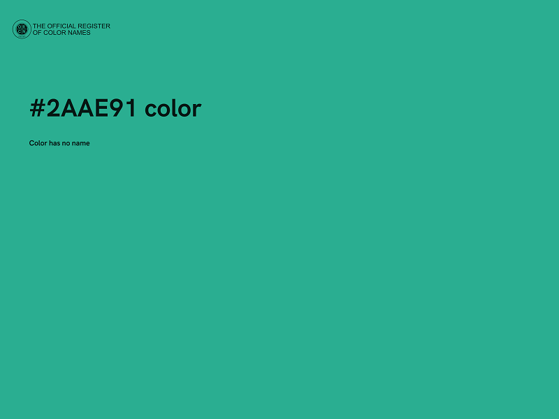 #2AAE91 color image