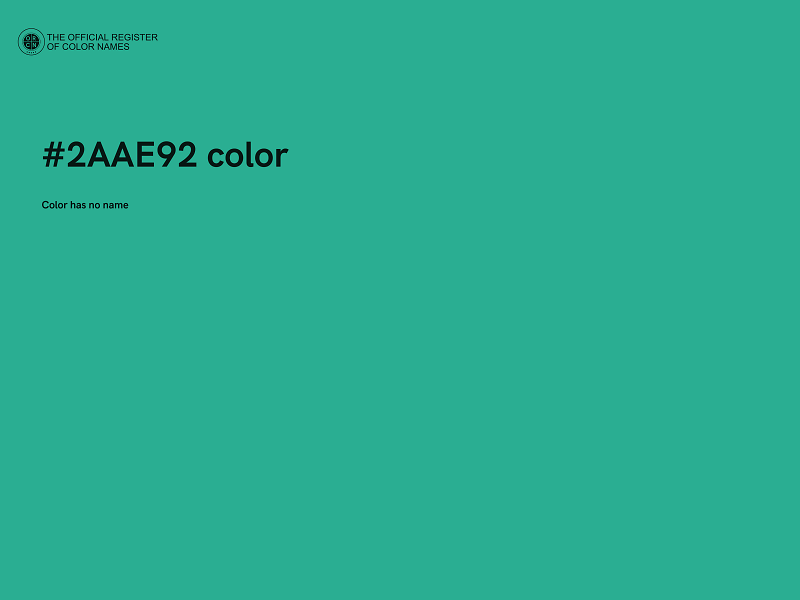 #2AAE92 color image