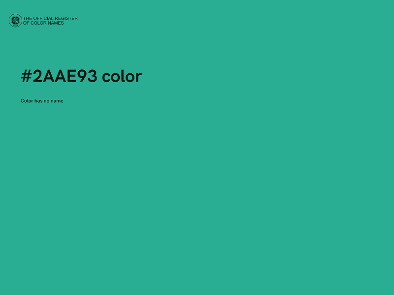 #2AAE93 color image