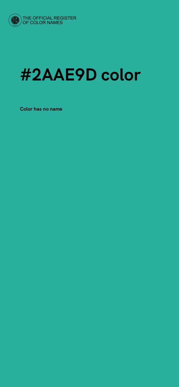 #2AAE9D color image