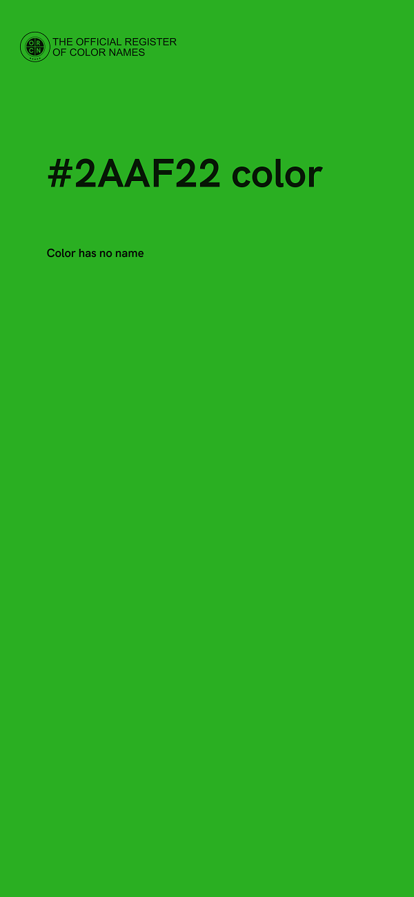 #2AAF22 color image