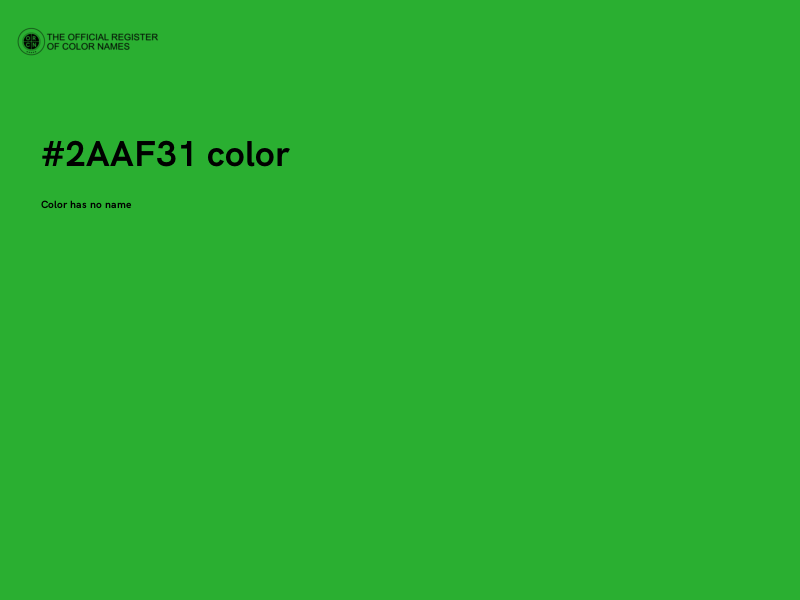 #2AAF31 color image